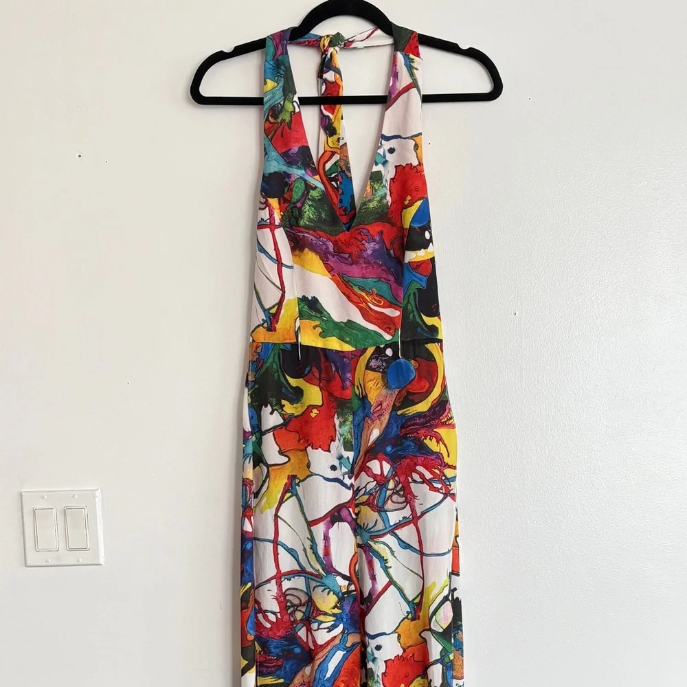 Alberto Makali Multicolor Abstract Jumpsuit - Picture 1 of 13